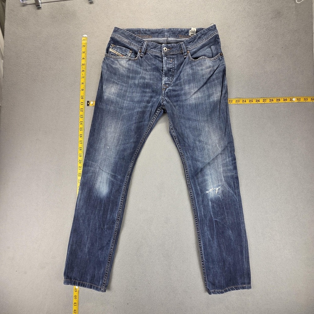 Diesel Jeans Mens 32x32 Blue Waykee Regular Straight Made in Italy 0831Q